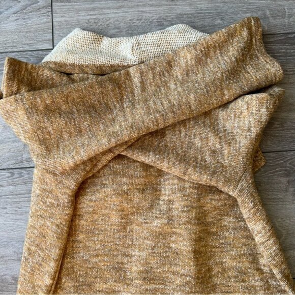 Doe & Rae Tan Waterfall Open Front Cardigan Jacket - Picture 14 of 15